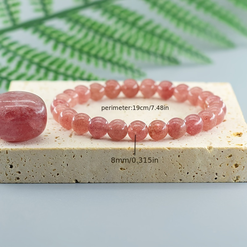 Fashionable Strawberry Stone Bracelet for Women